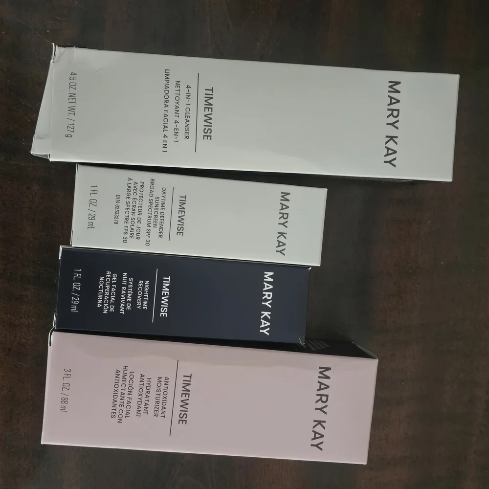 Mary Kay TimeWise Skincare Set in White, Navy & Blush